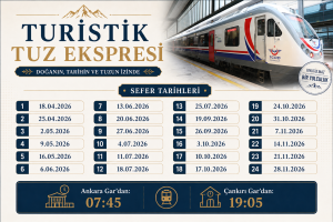 Turistik Tuz Treni Çankırı’yı keşfetmeye devam ediyor